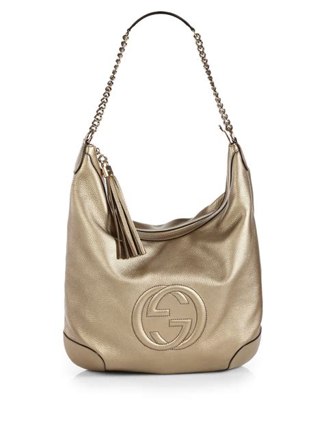 gucci soho metallic leather mini chain bag golden|gucci soho denim bag.